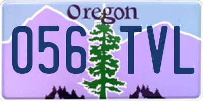 OR license plate 056TVL