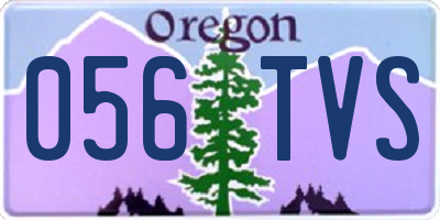 OR license plate 056TVS