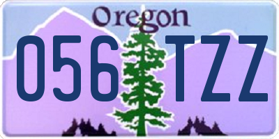 OR license plate 056TZZ