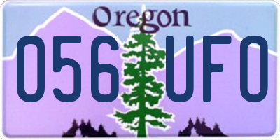 OR license plate 056UFO