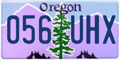 OR license plate 056UHX