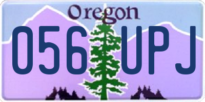 OR license plate 056UPJ
