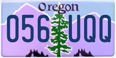 OR license plate 056UQQ