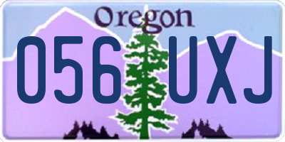 OR license plate 056UXJ