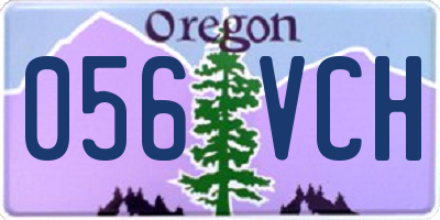 OR license plate 056VCH