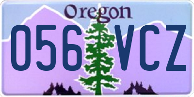 OR license plate 056VCZ
