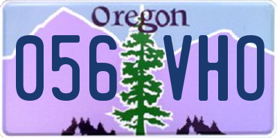 OR license plate 056VHO