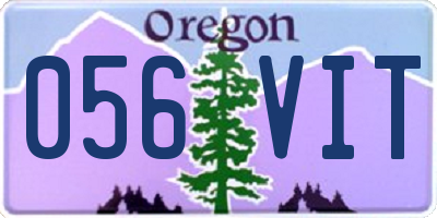 OR license plate 056VIT