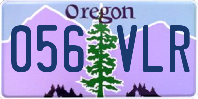 OR license plate 056VLR
