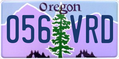 OR license plate 056VRD