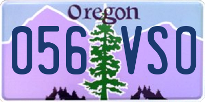OR license plate 056VSO