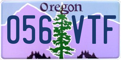 OR license plate 056VTF
