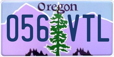 OR license plate 056VTL