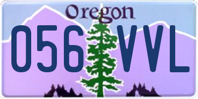 OR license plate 056VVL