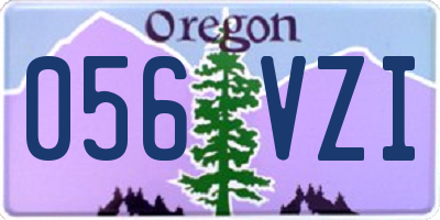 OR license plate 056VZI