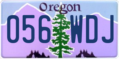 OR license plate 056WDJ