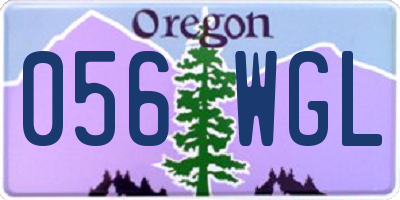 OR license plate 056WGL