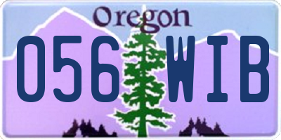 OR license plate 056WIB