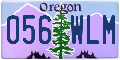 OR license plate 056WLM