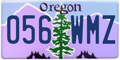 OR license plate 056WMZ