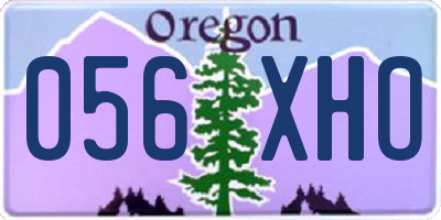 OR license plate 056XHO
