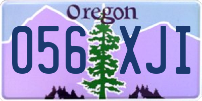 OR license plate 056XJI