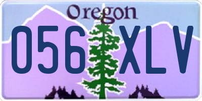 OR license plate 056XLV
