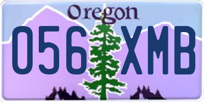 OR license plate 056XMB