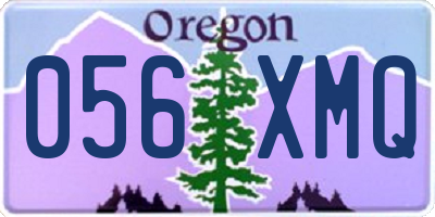OR license plate 056XMQ