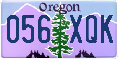 OR license plate 056XQK