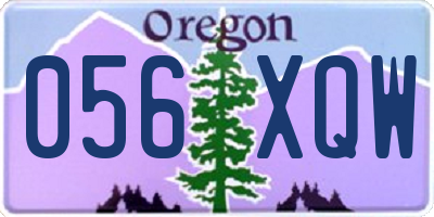 OR license plate 056XQW