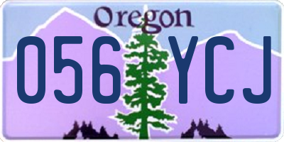 OR license plate 056YCJ