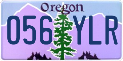 OR license plate 056YLR