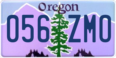 OR license plate 056ZMO