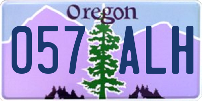 OR license plate 057ALH