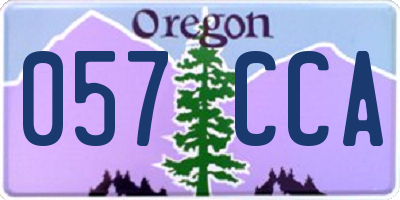 OR license plate 057CCA