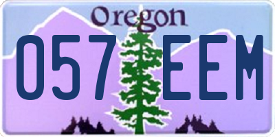 OR license plate 057EEM