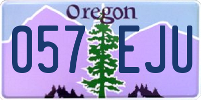 OR license plate 057EJU