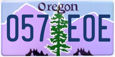 OR license plate 057EOE