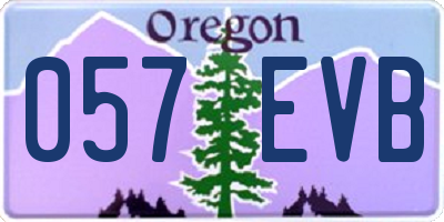OR license plate 057EVB