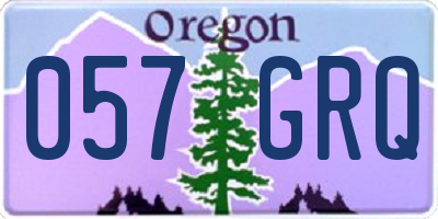 OR license plate 057GRQ