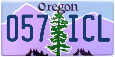 OR license plate 057ICL