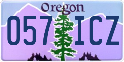 OR license plate 057ICZ
