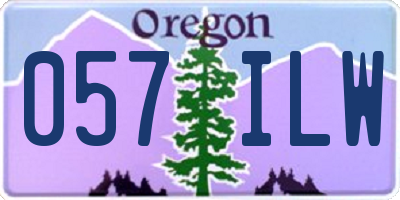 OR license plate 057ILW