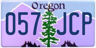 OR license plate 057JCP