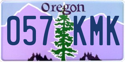 OR license plate 057KMK