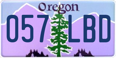 OR license plate 057LBD