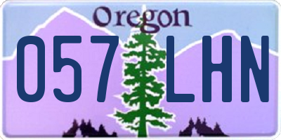 OR license plate 057LHN