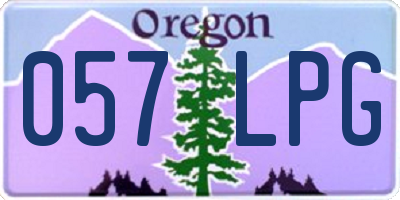 OR license plate 057LPG