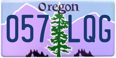 OR license plate 057LQG